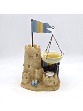 Yankee Candle Lighthouse Sandcastle Hanging Tart Wax Warmer Seashell Beach VTG